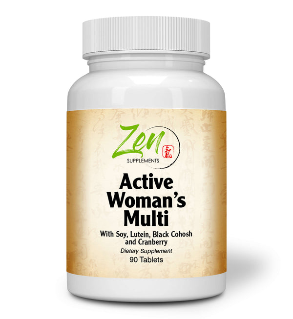 Zen Supplements - Active Woman’s Multi-Vitamin 90-Tabs - Women's Multivitamin & Multimineral with Botanicals & Herbs - Supports Immune Health & Sexual Wellness