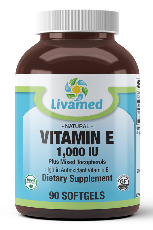 Vitamin E 1,000 IU Plus Mixed Tocopherols Softgels 90 Count