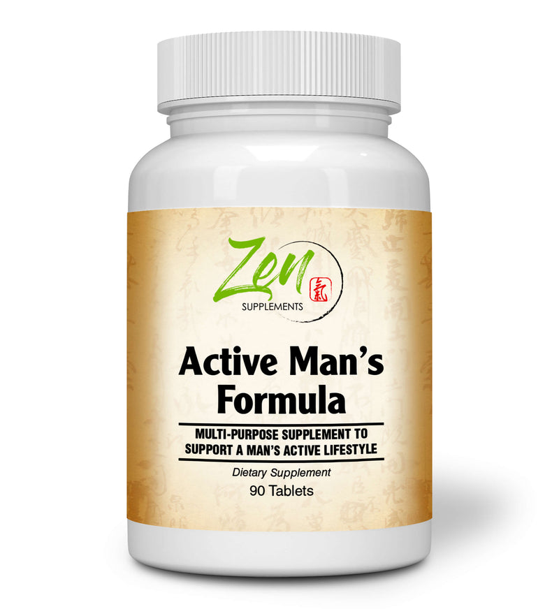 Zen Supplements - Active Man’s Multi-Vitamin 90-Tabs - Men's Multivitamin & Multimineral with Botanicals & Herbs - Supports Immune Health & Sexual Wellness