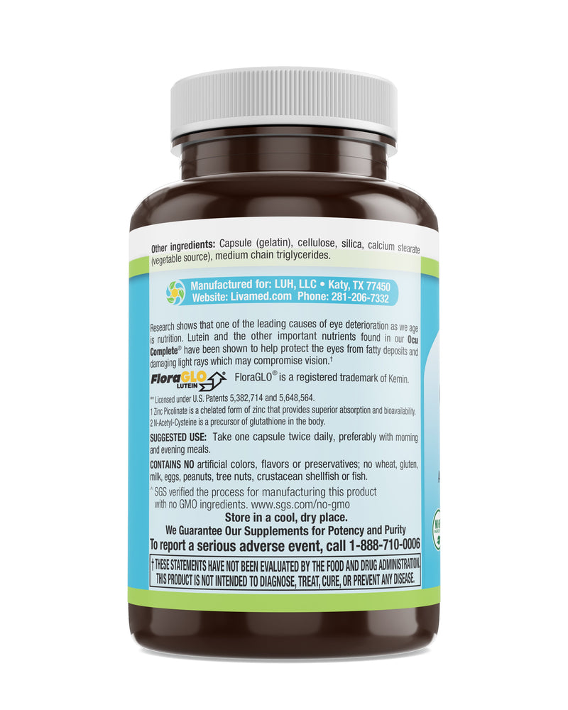 Livamed - Ocu Complete® with Lutein Caps 60 Count