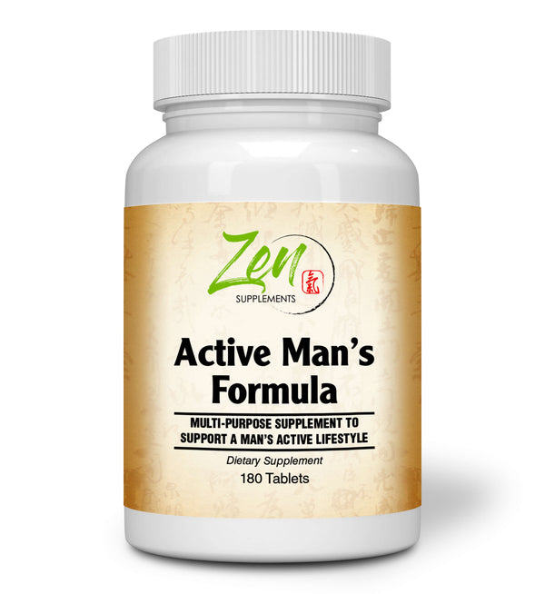 Zen Supplements - Active Man’s Multi-Vitamin 180-Tabs - Men's Multivitamin & Multimineral with Botanicals & Herbs - Supports Immune Health & Sexual Wellness