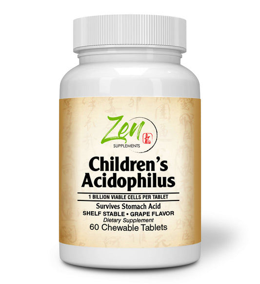 Children’s Probiotic Acidophilus plus Bifido 1 Billion CFU Grape Flavored Chewable 60-Tabs