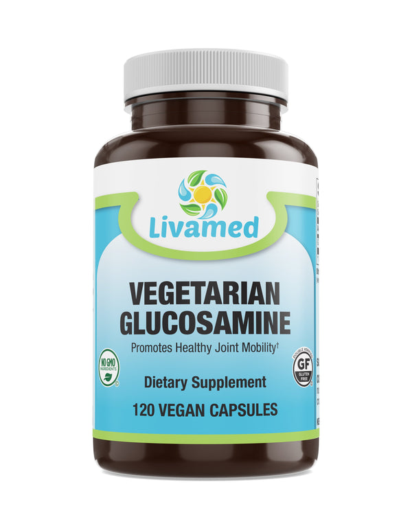 Livamed - Vegetarian Glucosamine 750 mg Veg Caps 120 Count