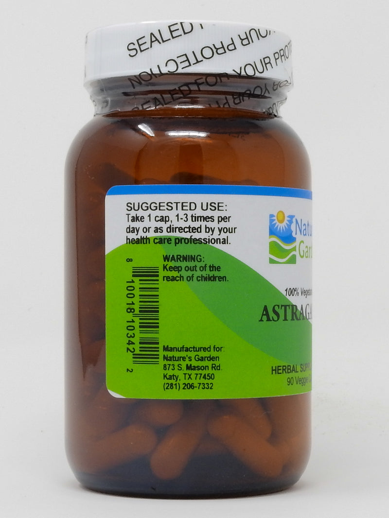 Nature's Garden - Astragalus Root - 90 Veggie Caps with 470mg Organic Astragalus