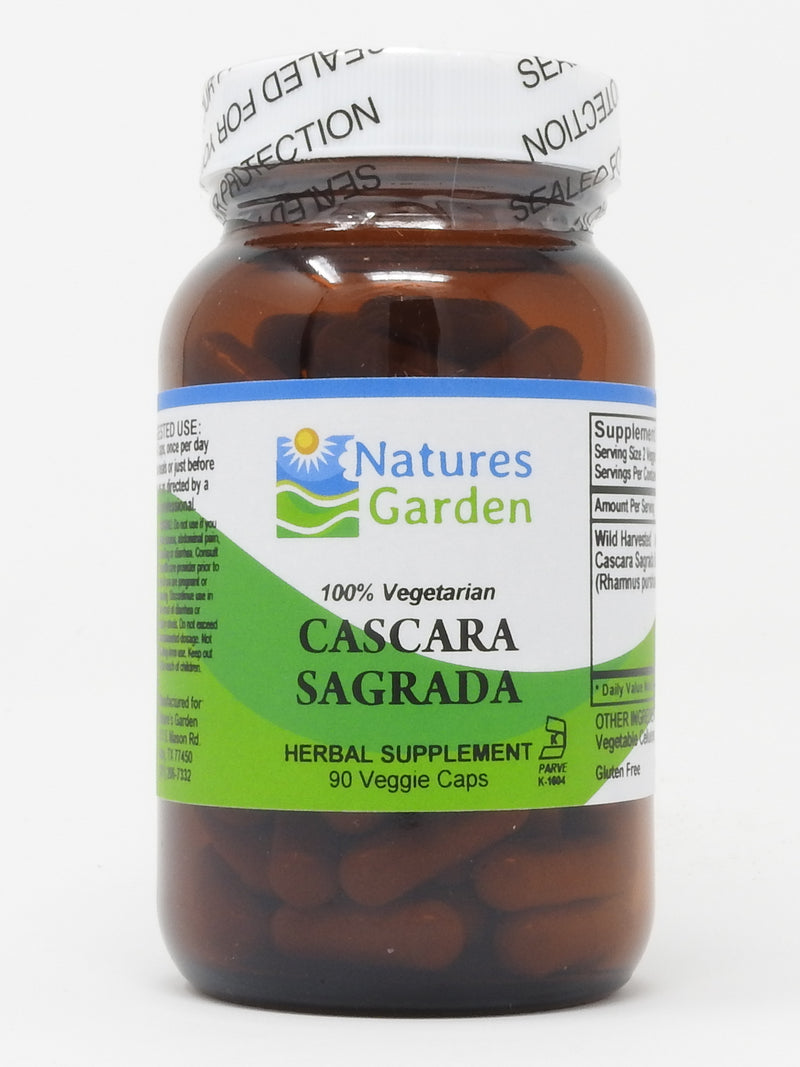 Nature's Garden - Cascara Sagrada - 90 Veggie Caps