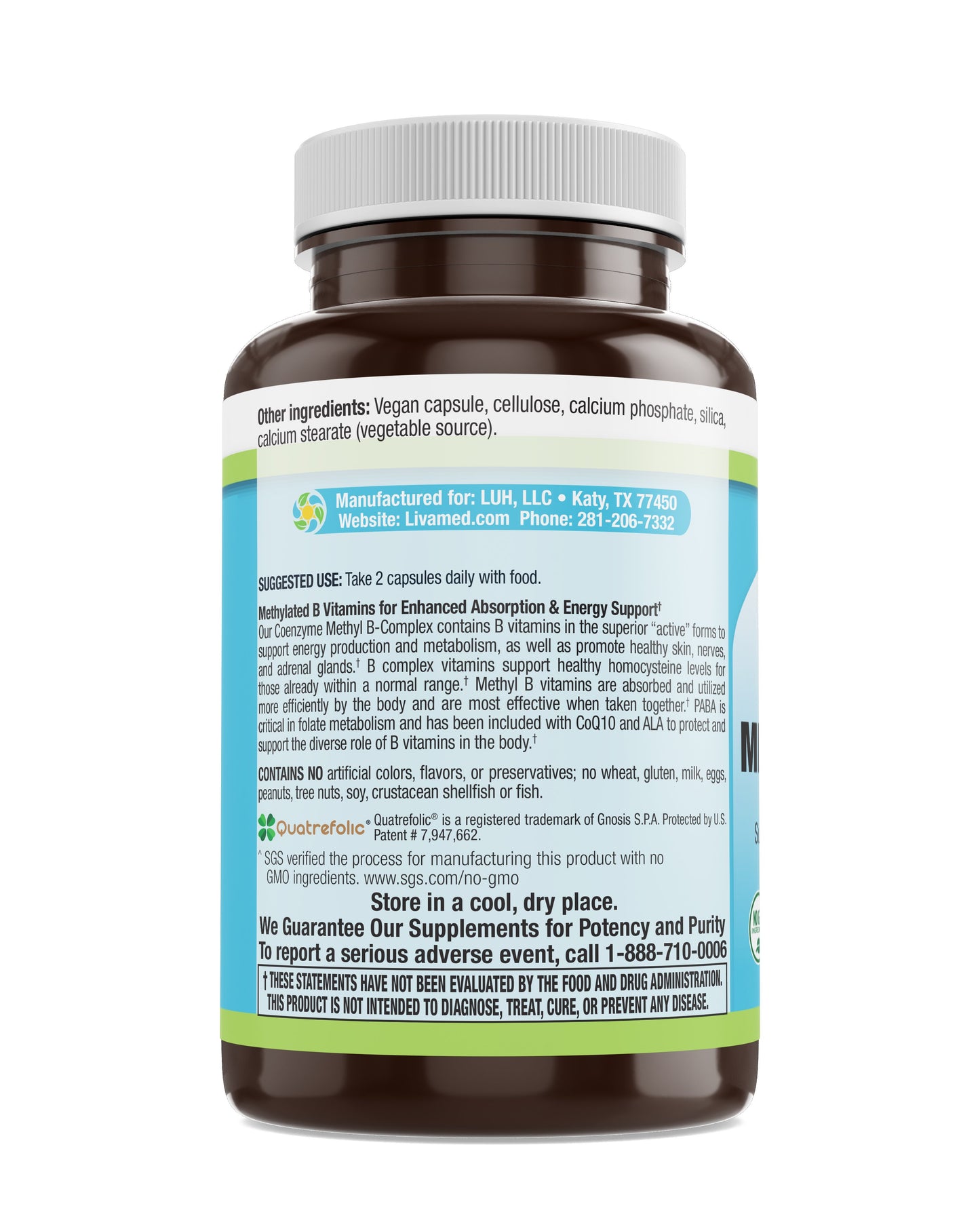 Coenzyme Methyl B-Complex 120 Count