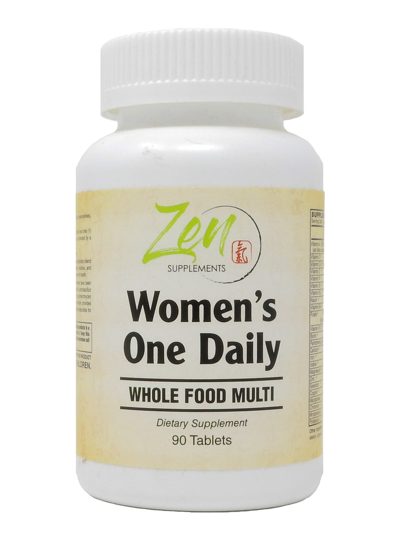 Zen Supplements - Women’s One Daily Organic Whole Food Multi-Vitamin 90-Tabs - Women's Multivitamin made from Organic Whole Foods - Natural Energy Support & Wellness