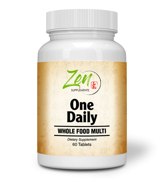One Daily Whole Food Multi-Vitamin 60-Tabs - Vitamins and Nutrients From Organic Whole Food with Real Raw Veggies, Fruits, Probiotics, Digestive Enzymes.