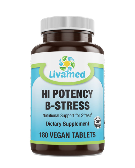 HI Potency B-Stress Veg Tabs 180 Count
