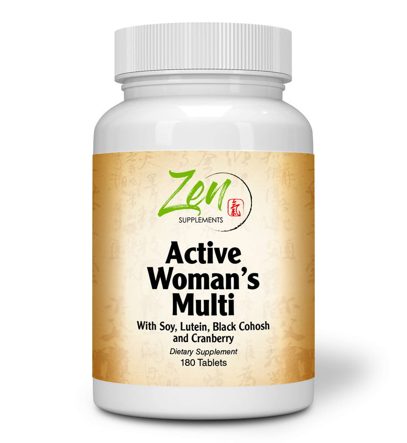 Zen Supplements - Active Woman’s Multi-Vitamin 180-Tabs - Women's Multivitamin & Multimineral with Botanicals & Herbs - Supports Immune Health & Sexual Wellness