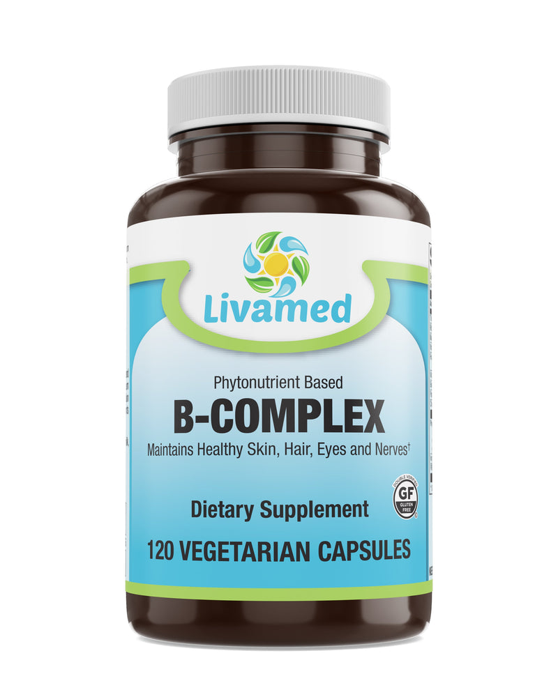 Livamed - Phytonutrient Based B-Complex Veg Caps  120 Count