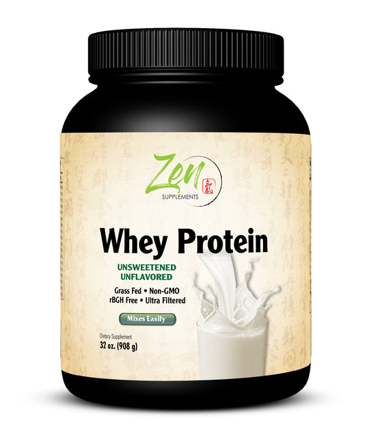 Organic Grass Fed Whey Protein 19g Per Serving Keto Friendly - Unflavored 32 Oz-Powder