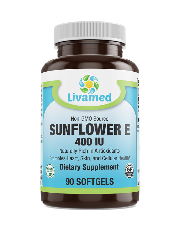 Livamed - Non-GMO Sunflower E 400 IU Softgels 90 Count