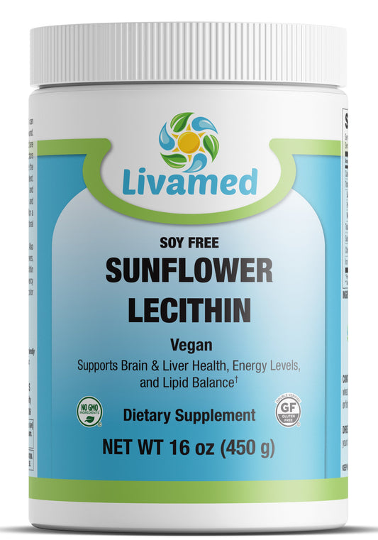 Sunflower Lecithin Powder (New PCR Tub) 16 oz Count