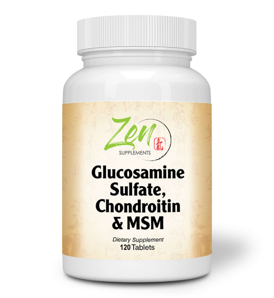 Glucosamine Sulfate, Chondroitin & MSM - Supports Healthy Joint Structure, Mobility Function & Comfort 120-Caps