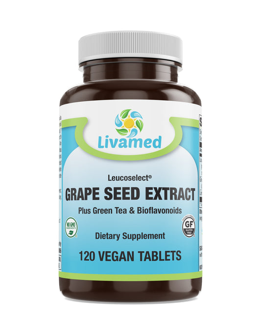 Leucoselect® Grape Seed Extract 50 mg Veg Tabs 120 Count