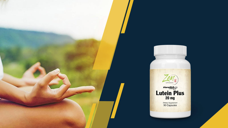 Zen Supplements - Lutein Plus 20 Mg W/ Bilberry CFlora-GLO® Bilberry and Zeaxanthin - Supports Eye Health & Visual Acuity 30-Caps