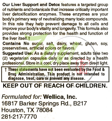 Zen Supplements - Liver Support & Detox Promotes Optimum Health including Milk Thistle, Artichoke, Burdock Root, Yellow Dock, Selenium, Turmeric, Vitamin C, B-6, B-12, Choline, N-Acetyl-Cysteine 60-Vegcaps