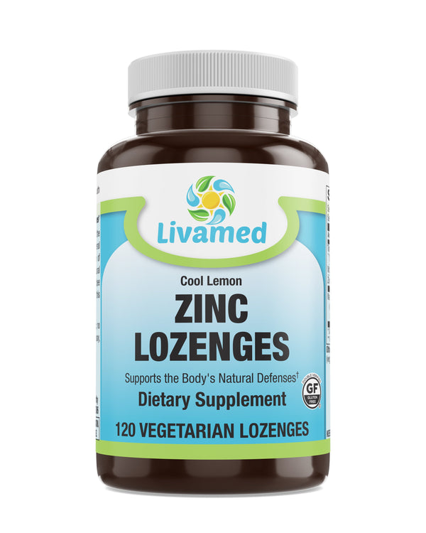 Livamed - Zinc Lozenges Veg - Cool Lemon Flavor 120 Count XXX