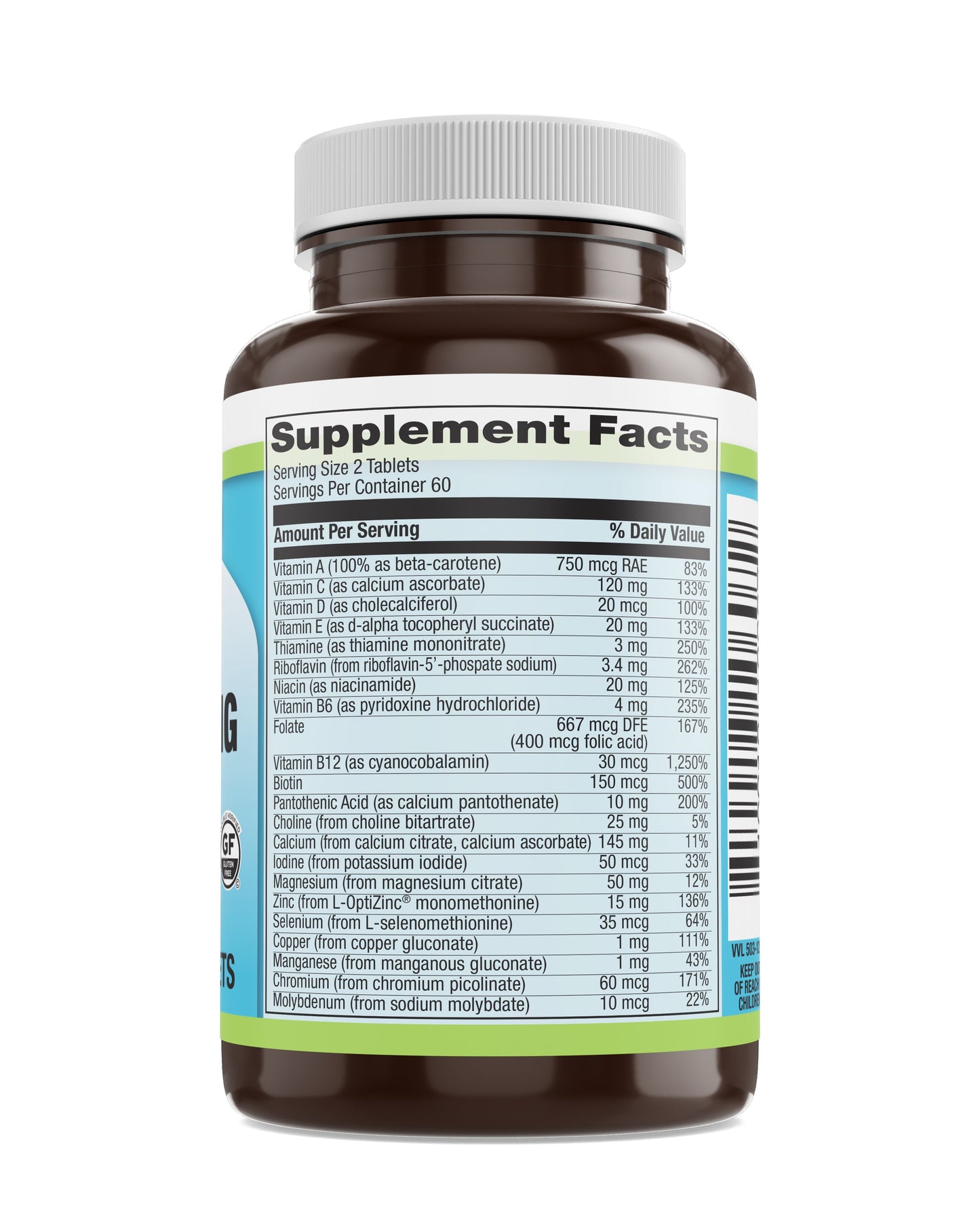 Healthy Aging Multi Iron Free Veg Tabs 120 Count