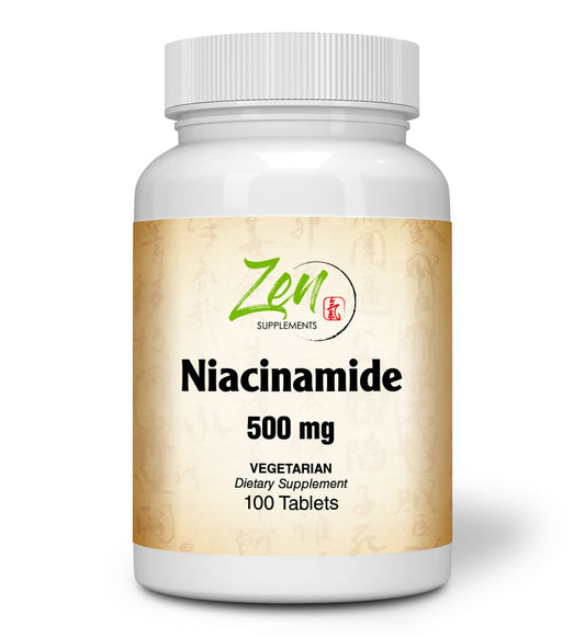 Niacinamide 500 Mg Vitamin B3, to Support Cardiovascular Health, Supports Healthy Skin and Joints, & Promotes Metabolism of Glucose 100-Tabs