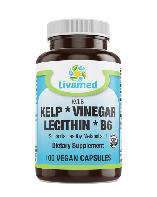 Kelp Vinegar Lecithin B6 (KLVB) Veg Cap 100 Count