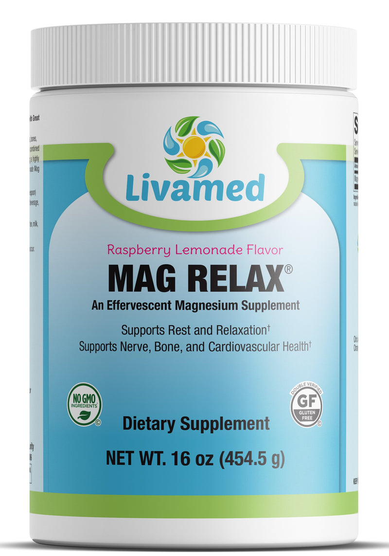 Livamed - Mag Relax®- Raspberry Lemonade Flavor 16 Serving Count