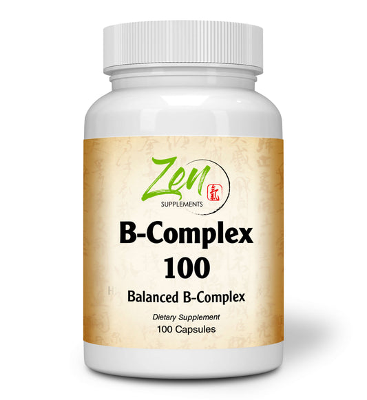 B-Complex 100 100-Caps - Support for Stress, Energy and Healthy Immune System - Heart Health & Nervous System Support - Supports Energy Metabolism