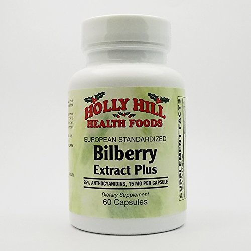 European Standardized Bilberry Extract Plus 15 MG, 60 Capsules