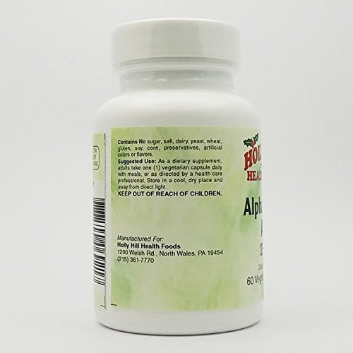 Alpha Lipoic Acid 250 MG, 60 Vegetarian Capsules