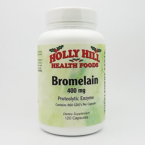 Bromelain 400 MG, 120 Capsules