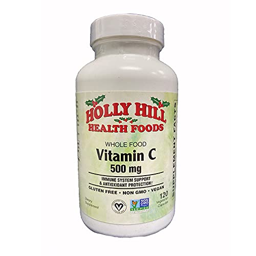 Whole Food Vitamin C, 500mg, 120 Vegetarian Capsules