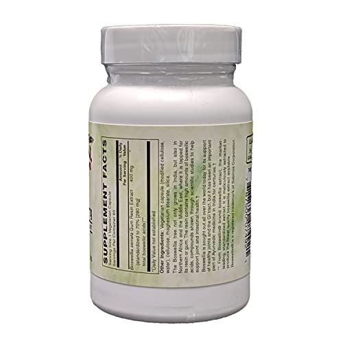 Boswellia Extract 400mg, 60 Vegetarian Capsules