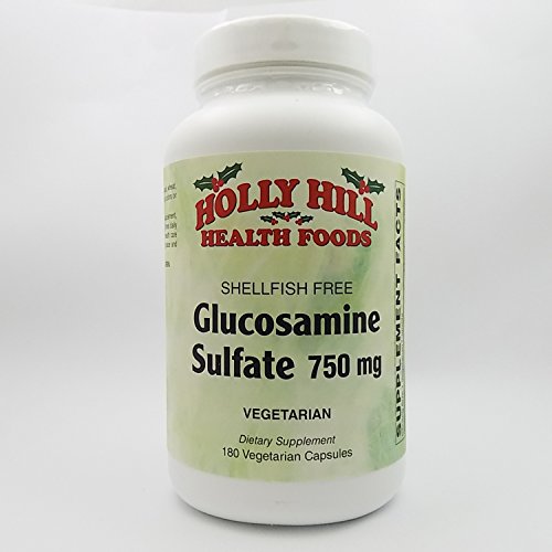 Glucosamine Sulfate 750 MG (Shellfish Free), 180 Vegetarian Capsules