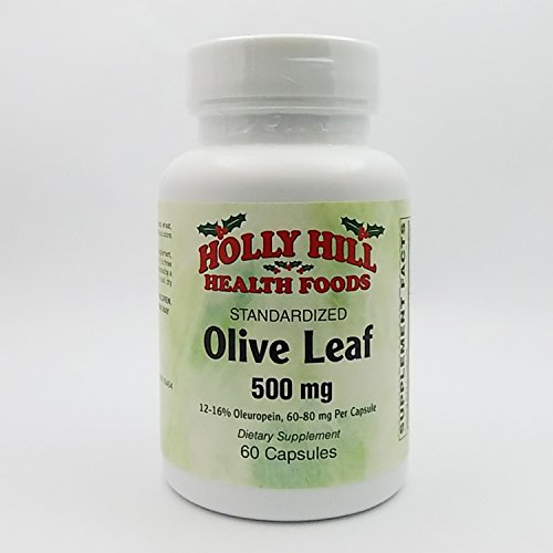 Standardized Olive Leaf, 500 MG, 60 Capsules