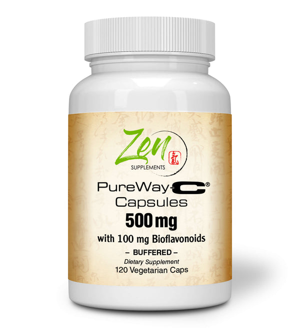 Zen Supplements - Pureway-C 500 Mg Buffered Vitamin C with 100mg bioflavinoids 120-Vegcaps