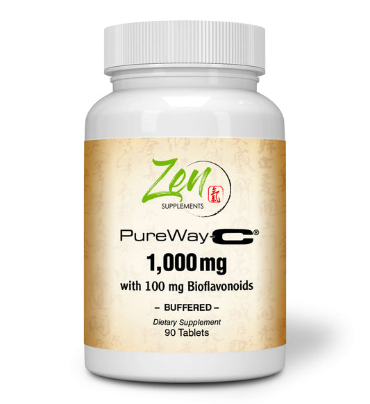 Pureway-C - Vitamin C with Rose Hips -1000 Mg Buffered 90-Tabs - Promotes Immune Function, Supports Healthy Aging, Supports Overall Wellness