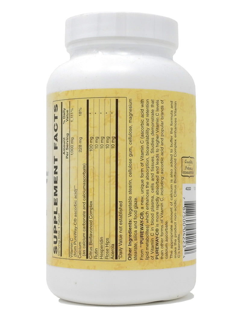 Zen Supplements -1000 Mg Buffered Vitamin C with Pureway-C & Bioflavonoids 180-Tabs - Antioxidant Support Supplement - Buffers to be Easy on Sensitive Stomach