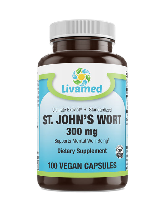 St. John's Wort 300 mg Veg Caps 100 Count