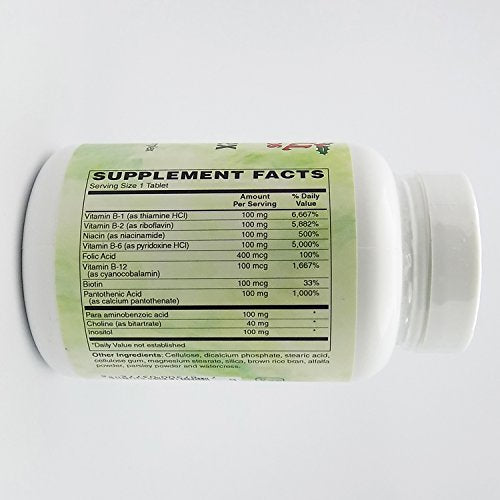 B Complex 100 Vegetarian Formula, 100 Tablets