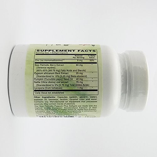 Standardized Saw Palmetto Pygeum Plus, 120 Softgels