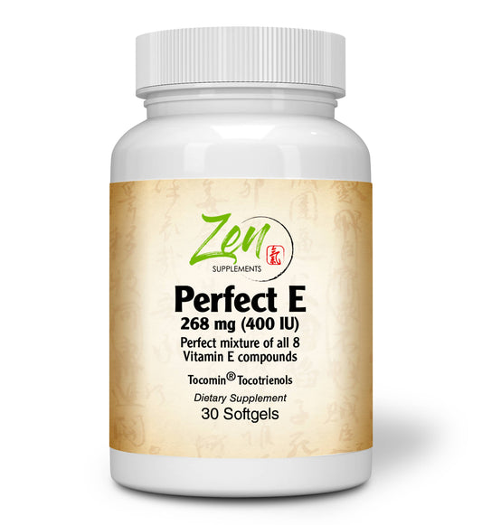 Perfect E with Tocotrienols from Tocomin®contains 400 IU alpha-tocopherol & gamma-tocopherol 30-Softgel