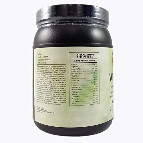 Whey Protein, Non GMO, Vanilla, 12 Ounces