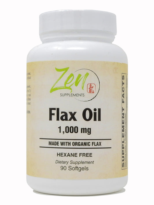 Organic Flax Oil, 1,000 mg 90 Softgels