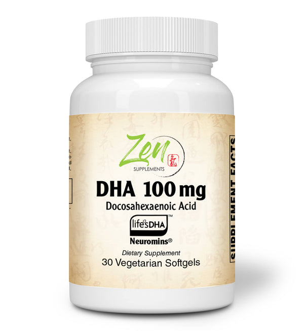 Zen Supplements - Neuromins DHA 100 Mg - Vegan & Algae Sourced DHA Supplement Supports Eye Health, Heart Health, and Optimal Wellness 30-Vegcaps