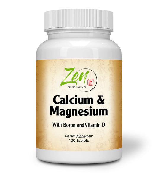 Hi Potency Calcium & Magnesium with D3 & Boron for enhanced absorption, Supports Bone Health & Bone Density 100-Tabs