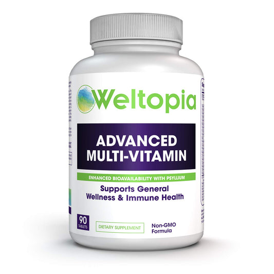 Adult Whole Food Multivitamin - with Enhanced Bioavailability (Prebiotics & Probiotics) - Herbs, Vitamins, Minerals and Enzymes - Non-GMO to Support Blood Health, Immune System, General we