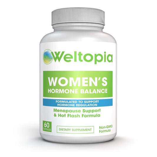 Women's Menopausal Support - Transitional Hormone Support During Menopause & Hot Flash Relief - Women's Natural Help for PMS, Adrenal & Hormone Balance - One Month Supply