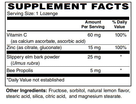 Zen Supplements - Zinc Lozenges 15 Mg Immune Support Antioxidant Supplement & Great Tasting Zinc 60-Lozenge