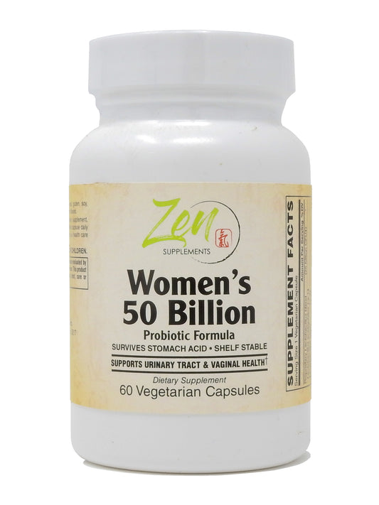 Womens 50 Billion CFU Probiotic Formula - Supports Urinary and Vaginal Health with Lactobacilli & Bifado Blended Strains Survives Stomach Acid, Shelf Stable 60-Vegcaps